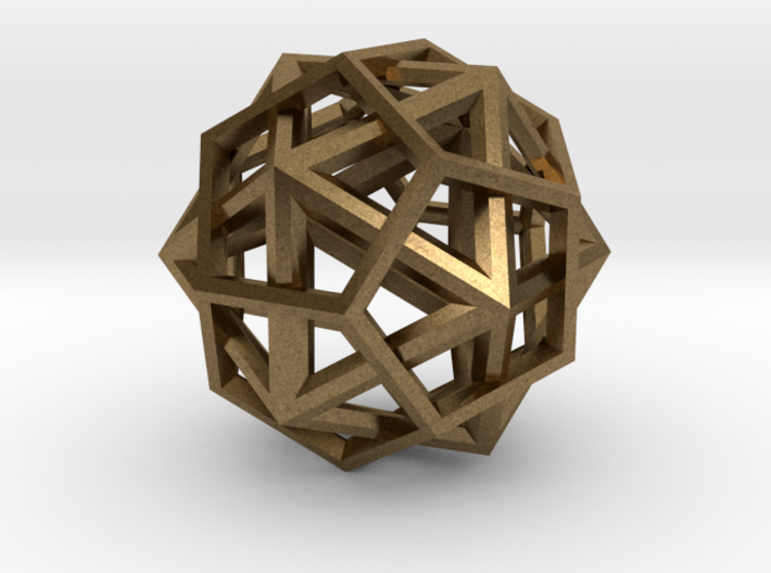 IcosoDodecahedron Thick - 3.5cm 3d printed