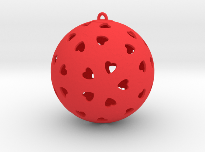 DRAW ornament - hearts 3d printed