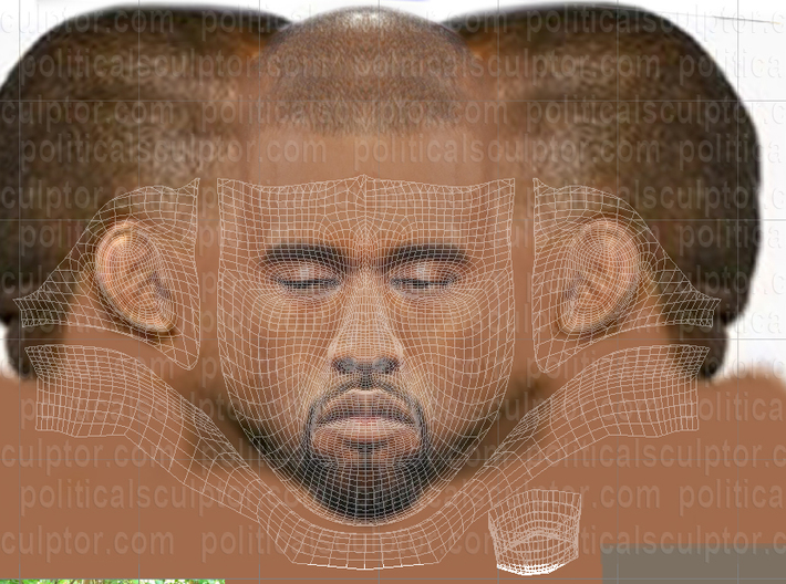 Sad Kanye Large 3d printed 