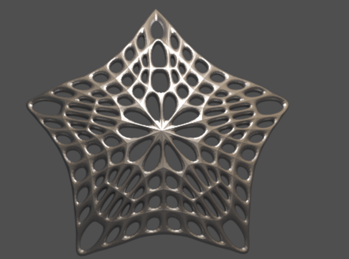 Decorative Ornament 'Star' 3d printed 