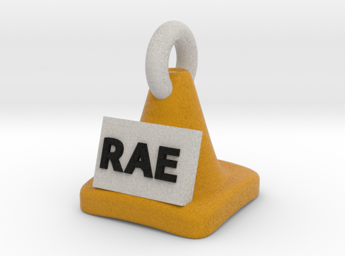 Rally RAE Title Cone Pendant 3d printed 