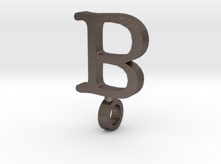 B Letter Pendant 3d printed 