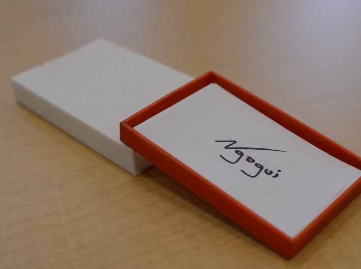 Personalizable Classic Business Card Holder 3d printed 