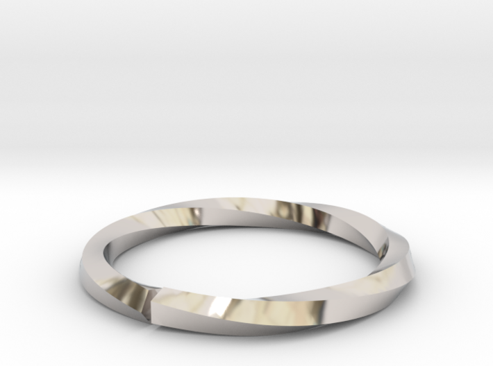 Nurbs Wedding Ring-Size 4.5 3d printed