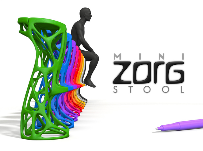 Mini ZORG Stool 3d printed ZORG Stool in any plastic color