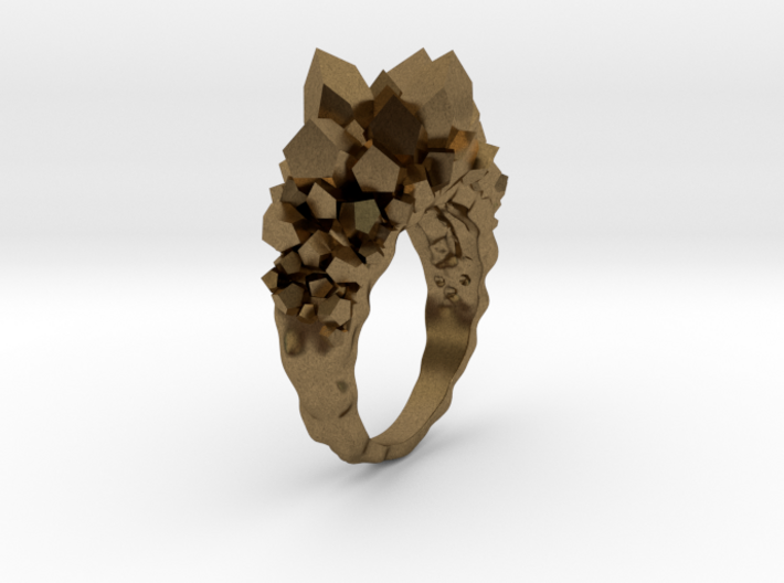 Crystal Ring Size 10 3d printed 