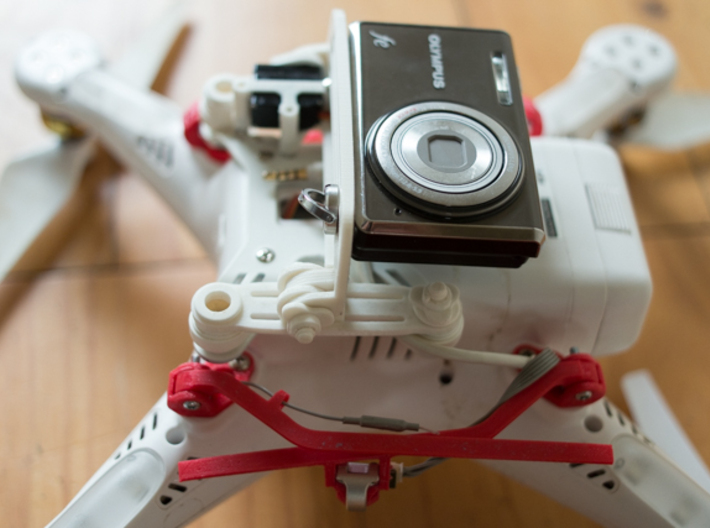 DJI Phantom 2 Vision Universal 1D Gimbal 3d printed