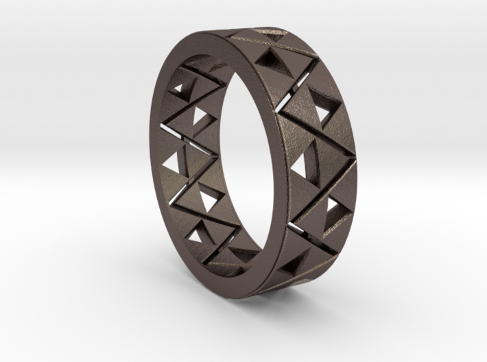 Triforce Ring Size 10 3d printed 