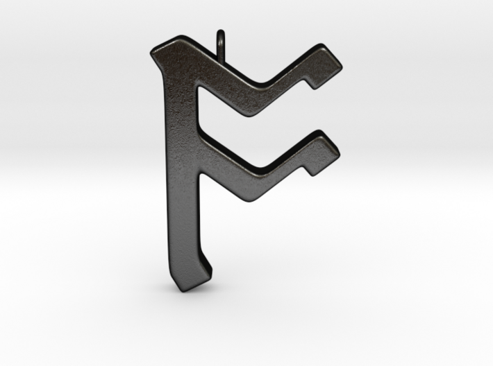 Rune Pendant - Ōs 3d printed