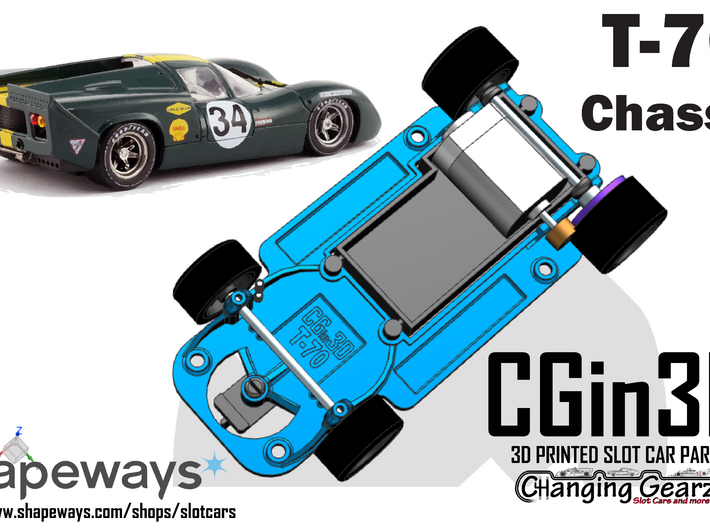 shapeways slot car chassis