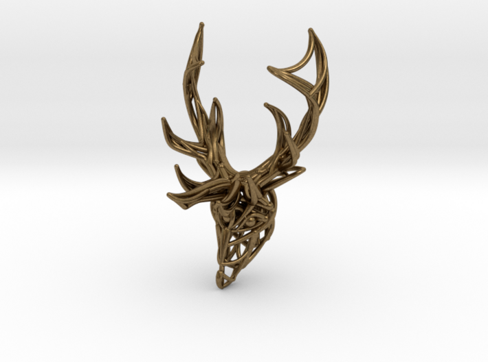 Deer Head Pendant 3d printed