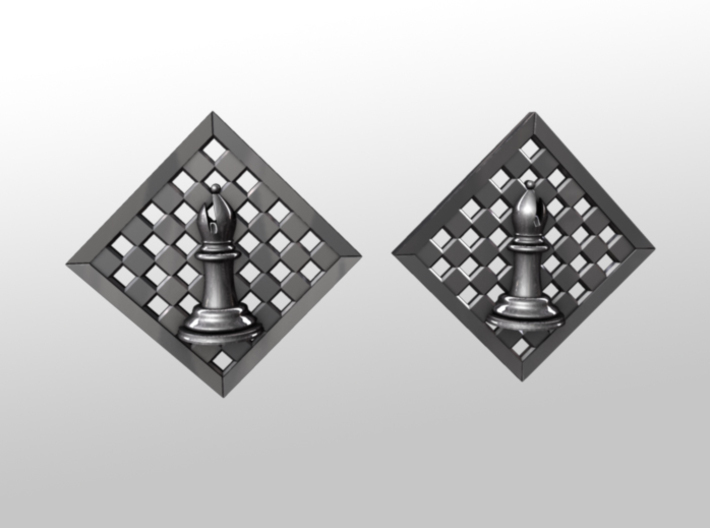 Chess Earrings - Bishop 3d printed