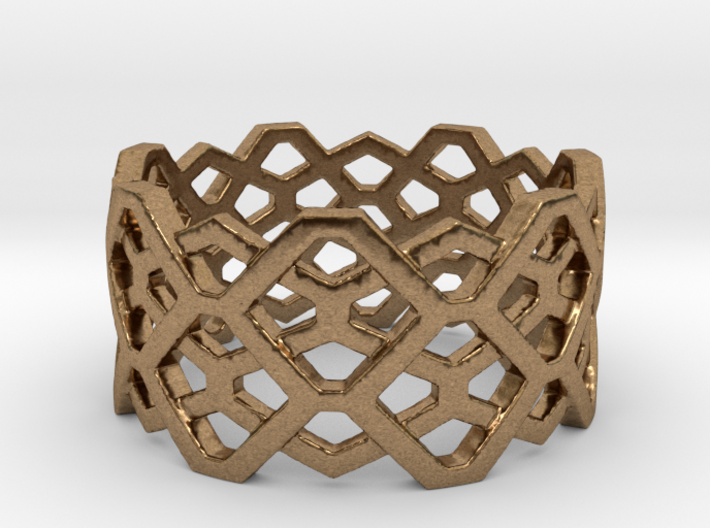Hexagon ring - size 7.25 3d printed