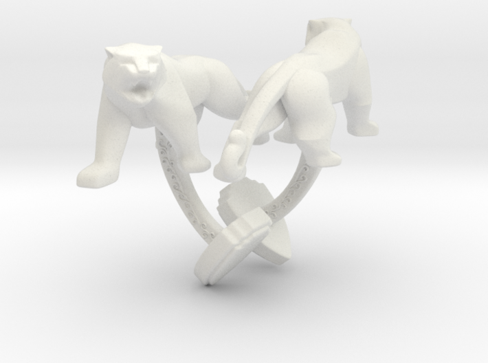 TwinTigers -Cuffs- 3d printed