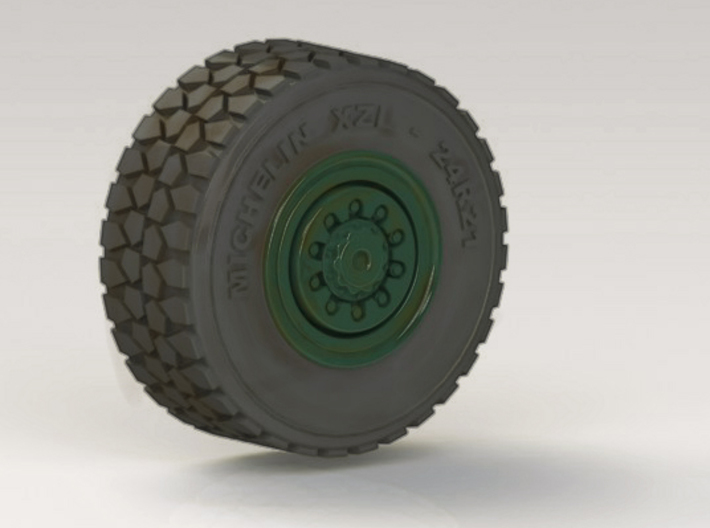 Military wheel for heavy truck 3d printed 