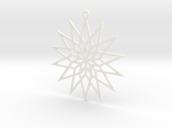 Christmas Star Ornament  3d printed 