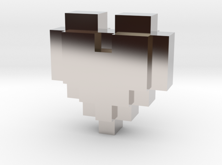 bitc Pixel Heart 3d printed