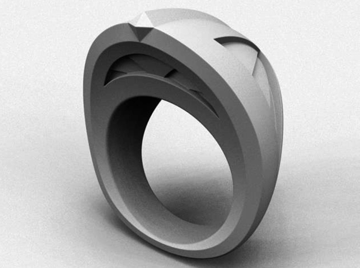 Hawk Ring - Size 12 (21.49 mm) 3d printed 