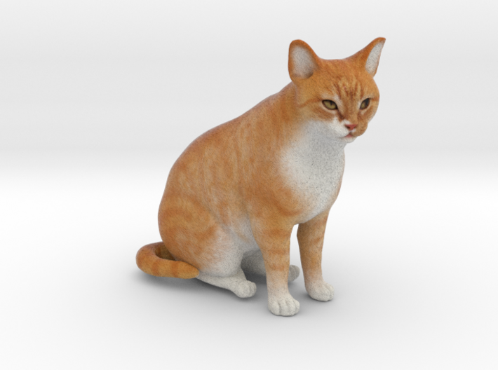 Custom Cat Figurine - Hunter 3d printed