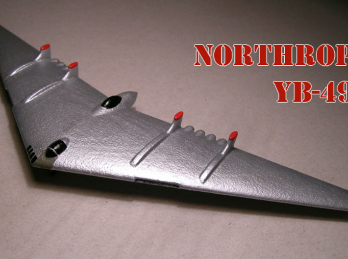 1/285 Northrop YB-49 Flying Wing (x2) 3d printed Model paint and decal work by Fred Oliver. Image provided by Fred Oliver.