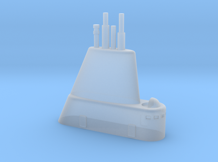 1/700 USS Cubera (SS-347) Submarine Sail 3d printed