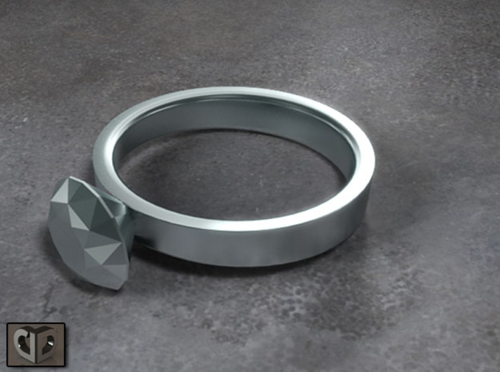 Ring - Diamond 3d printed Digital Preview