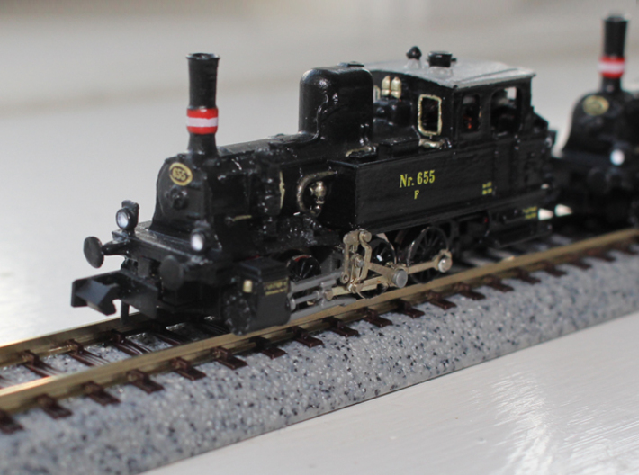 DSB F class N scale (with no tender extension) 3d printed 