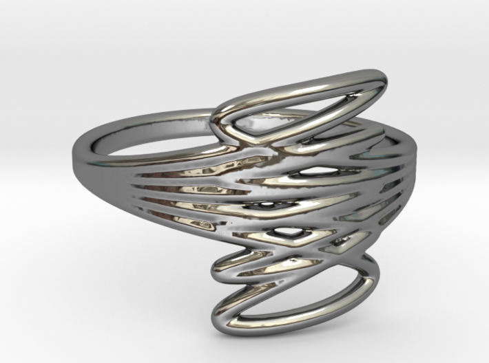 Flows Ring size 7 3d printed