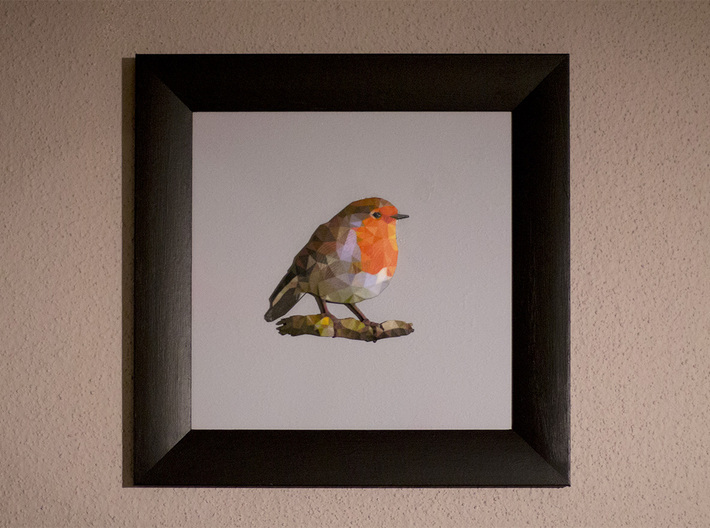 Poly Red Robin Bird 3d printed 