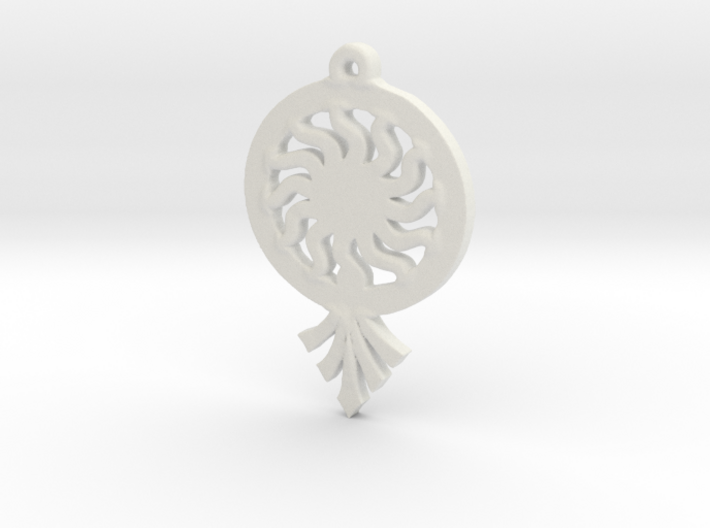 Sunrays Pendant 3d printed