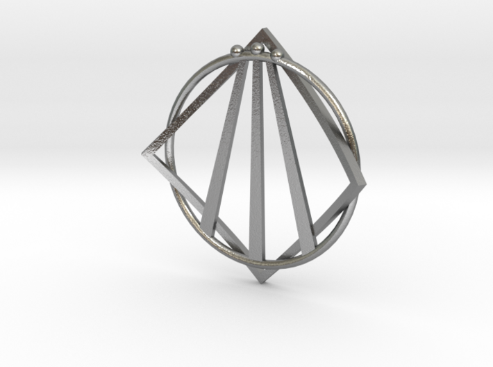 Awen Bard Pendant 3d printed