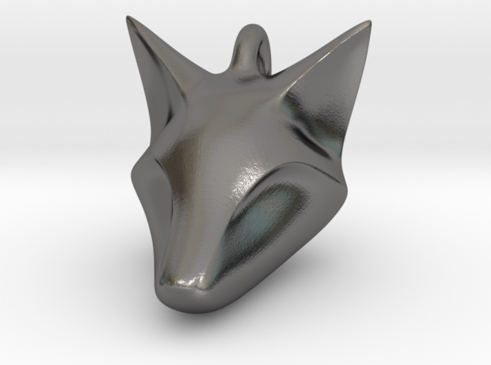 Stylish Fox Head Pendant 3d printed