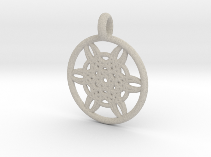 Helike pendant 3d printed