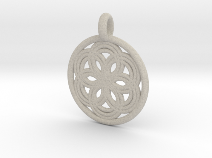 Thyone pendant 3d printed