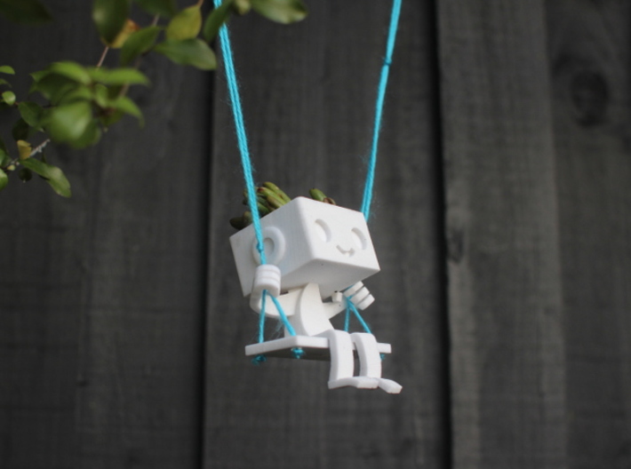 Hanging Planter Robbie the Robot Swing 3d printed