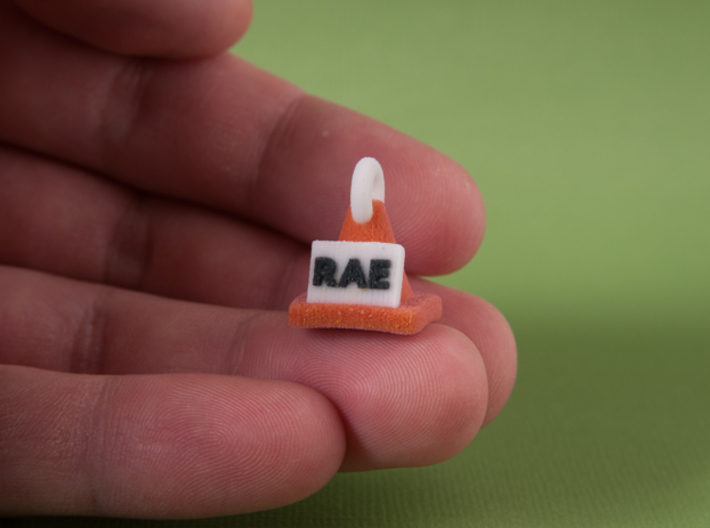 Rally RAE Title Cone Pendant 3d printed 