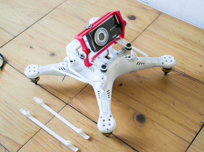 DJI Phantom Widened Foldable legs V2.5 3d printed 