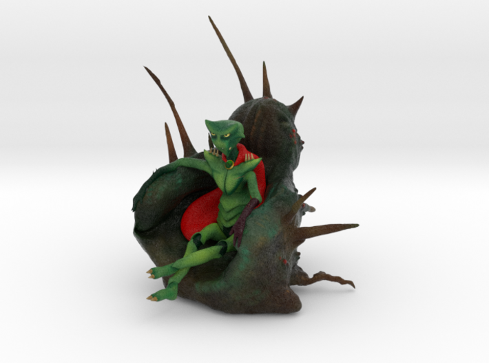 Zed On His Throne 3d printed