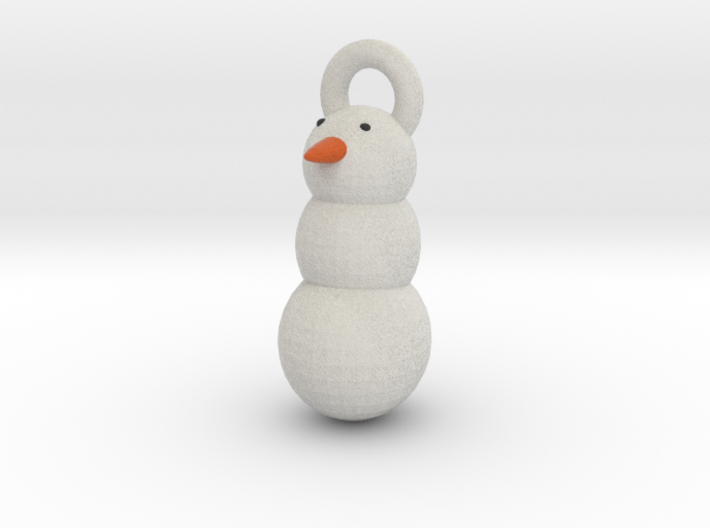 Snow Man christmas tree decoration 3d printed