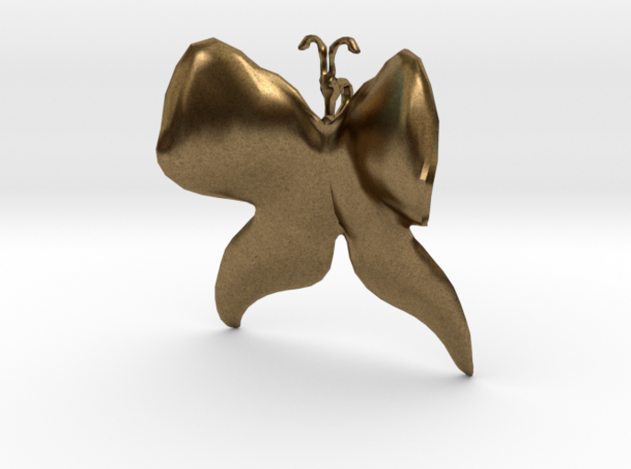 Butterfly (low poly) pendant 3d printed