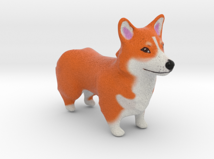 Red Corgi 3d printed