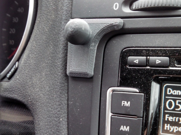 Golf Mk6 Radio Garmin Ball Mount, Left Side 3d printed 