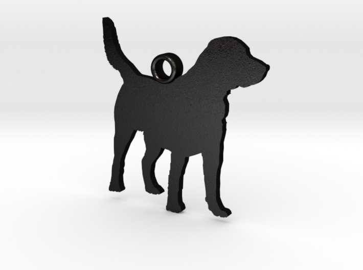 Labrador Retriever Standing Zipper Charm 3d printed