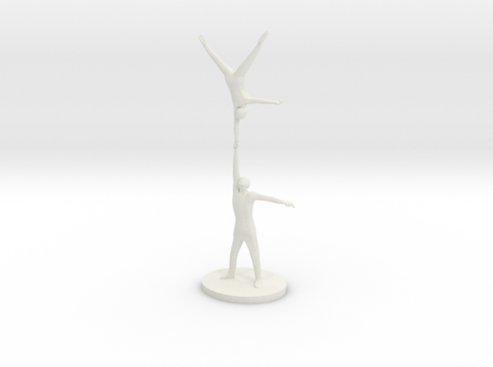acrobatic long one handed handstand 3d printed 