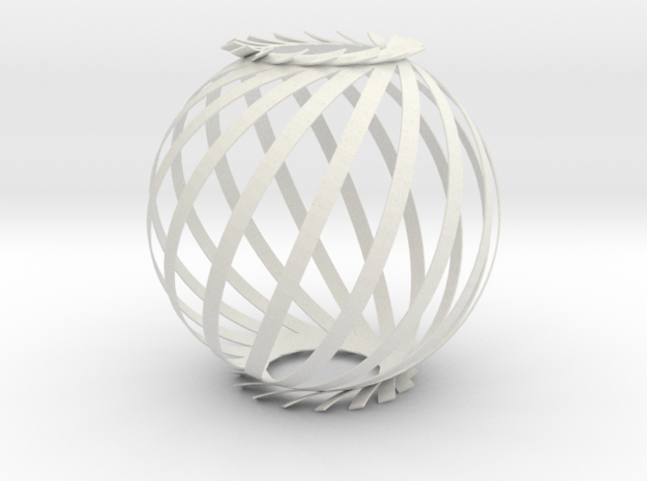 Ball Twist Spiral For Candle or Lantern 3d printed