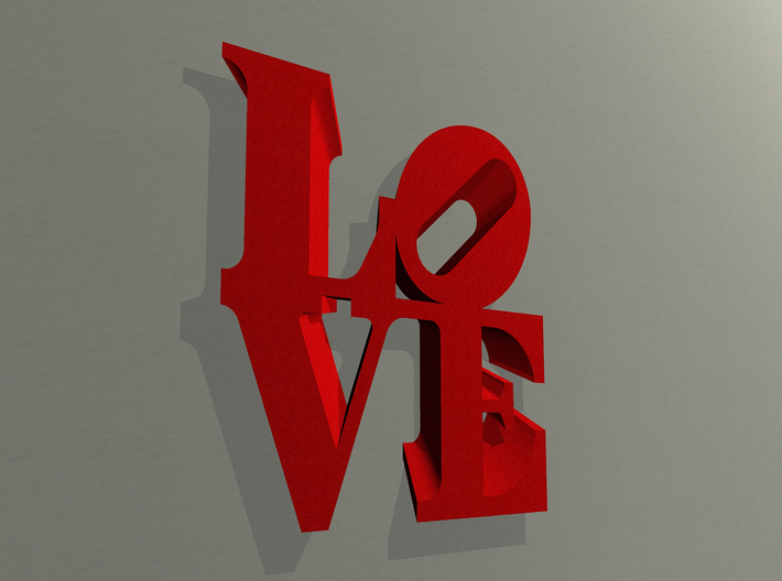 The Love Sculpture Wall decoration 18cm 3d printed 