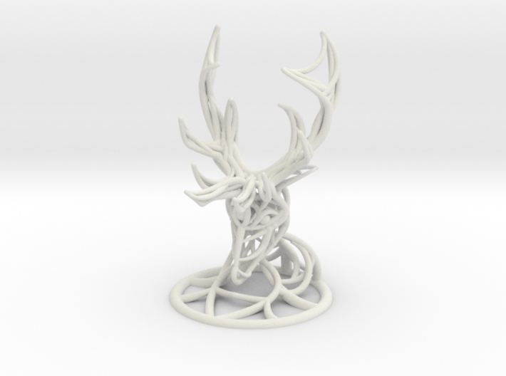Deer Head With Stand 3d printed
