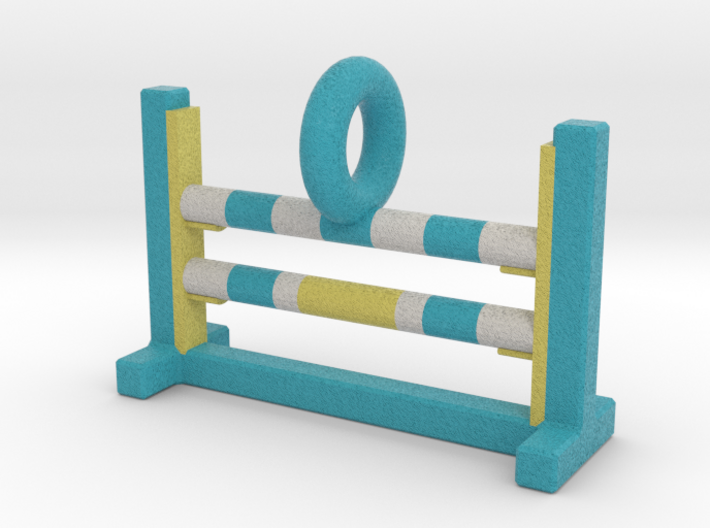 Agility Bar Jump Pendant (Blue Version) 3d printed