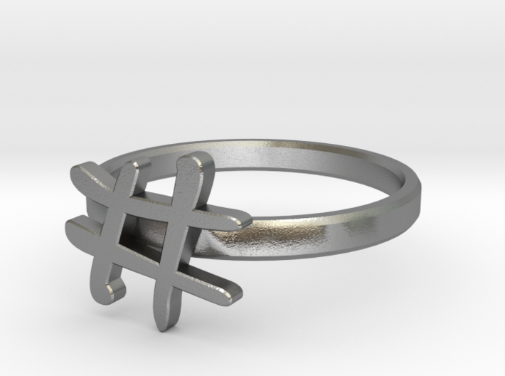 Hashtag Ring Size 6 3d printed