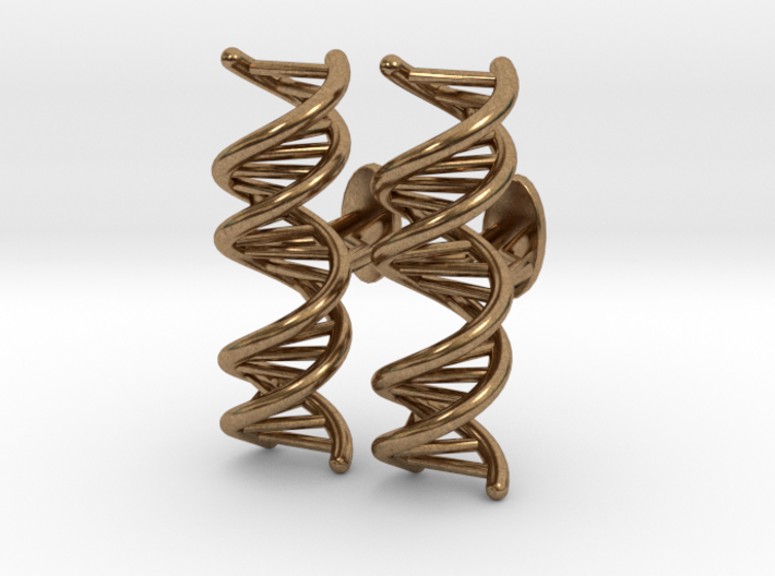 DNA Cufflink 3d printed